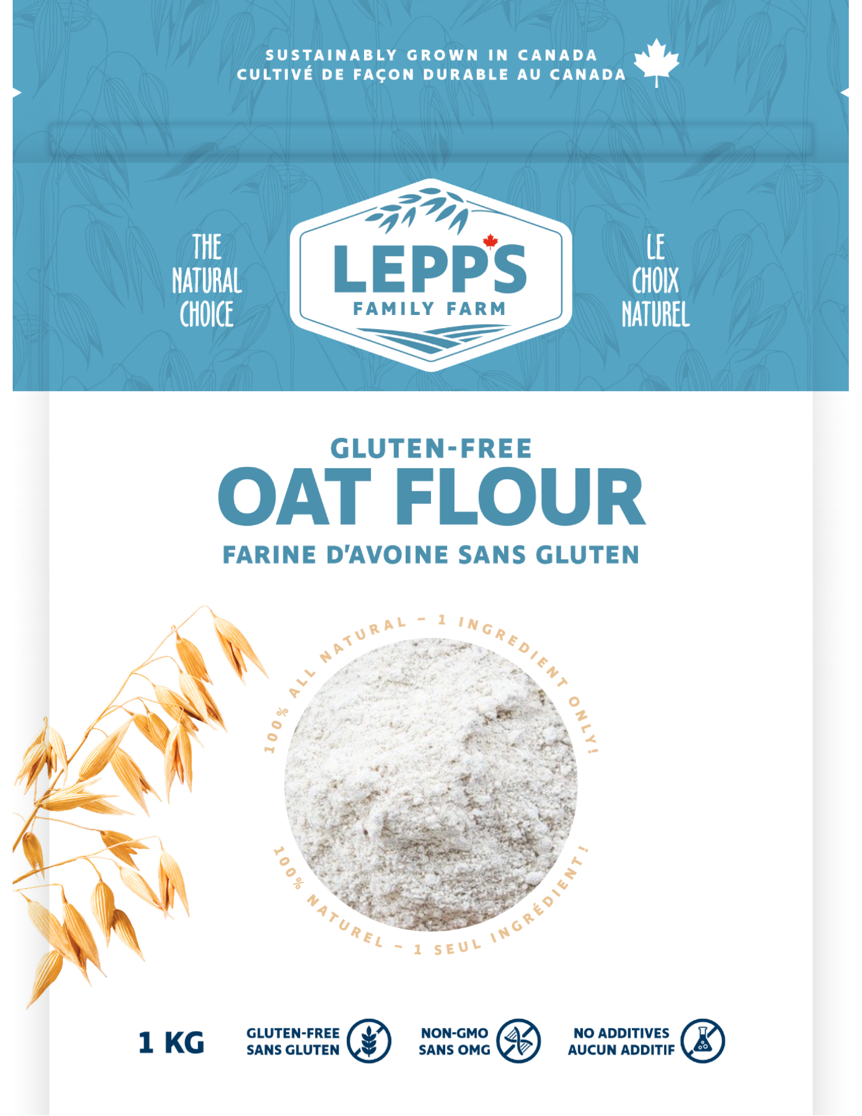 oat flour bag - lepps family farm